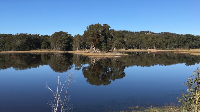 Dam filled with water